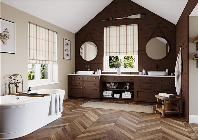 The British Stripe Co. Victoria, Teignbridge No.1 - Roman Blind - Image 6